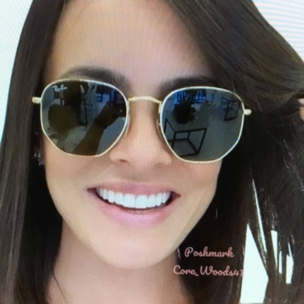 Ray-Ban Gold and Black Sunglasses